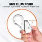 VEVOR Boat Anchor Hook, 304 Stainless Steel Slide Anchor, Notless Anchor System with Quick Release, Boat Anchor Hook Clips for 3/8" - 5/8" Boat Anchor Rope, Εύκολο στη χρήση, Χωράει 3700 LBS