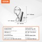 VEVOR Boat Anchor Hook, 304 Stainless Steel Slide Anchor, Notless Anchor System with Quick Release, Boat Anchor Hook Clips for 3/8" - 5/8" Boat Anchor Rope, Εύκολο στη χρήση, Χωράει 3700 LBS