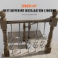 Μεταλλικά κάγκελα VEVOR Staircase, 44'' x 1/2" Διακοσμητικές άξονες από γαλβανισμένο χάλυβα, 5 Pack S Shape Deck Baluster, Κοίλο σατέν μαύρο σπειροειδές κιγκλίδωμα σκάλας με παπούτσια & βίδες