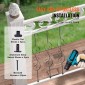Μεταλλικά κάγκελα VEVOR Staircase, 44'' x 1/2" Διακοσμητικές άξονες από γαλβανισμένο χάλυβα, 5 Pack S Shape Deck Baluster, Κοίλο σατέν μαύρο σπειροειδές κιγκλίδωμα σκάλας με παπούτσια & βίδες
