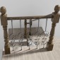 Μεταλλικά κάγκελα VEVOR Staircase, 44'' x 1/2" Διακοσμητικές άξονες από γαλβανισμένο χάλυβα, 5 Pack S Shape Deck Baluster, Κοίλο σατέν μαύρο σπειροειδές κιγκλίδωμα σκάλας με παπούτσια & βίδες