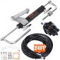VEVOR Hydraulic Outboard Steering Kit, 90HP, Marine Boat Hydraulic Steering System, με κύλινδρο αμφίδρομης κλειδαριάς αντλίας τιμόνι και υδραυλικό σωλήνα διεύθυνσης 731,5 cm, για μονοκινητήρια σκάφη ενός σταθμού