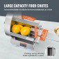 VEVOR Manual Vegetable Fruit Slicer, 0-0,5"/0-12mm Thickness Adjustable Commercial Slicer Machine, Food Cutter Machine από ανοξείδωτο ατσάλι με 2 ανταλλακτικές λεπίδες, για πατάτα, αγγούρι, λεμόνι, ντομάτα