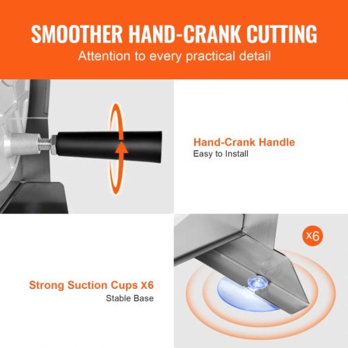 VEVOR Manual Vegetable Fruit Slicer, 0-0,5"/0-12mm Thickness Adjustable Commercial Slicer Machine, Food Cutter Machine από ανοξείδωτο ατσάλι με 2 ανταλλακτικές λεπίδες, για πατάτα, αγγούρι, λεμόνι, ντομάτα