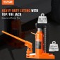 VEVOR Hydraulic Toe Jack, 5 Ton/4536 kg On Toe Jack Lift, 10 Ton/9072 kg Χωρητικότητα μηχανήματος ανύψωσης στην κορυφή, 0,8-6,8 ίντσες/2-17,3 cm Ύψος δακτύλων, 11,3-17,3 ίντσες/28,7-43,9 ίντσες/28,7-43,9 εκ.