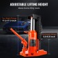 VEVOR Hydraulic Toe Jack, 5 Ton/4536 kg On Toe Jack Lift, 10 Ton/9072 kg Χωρητικότητα μηχανήματος ανύψωσης στην κορυφή, 0,8-6,8 ίντσες/2-17,3 cm Ύψος δακτύλων, 11,3-17,3 ίντσες/28,7-43,9 ίντσες/28,7-43,9 εκ.