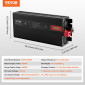 VEVOR Pure Sine Wave Inverter, 3000 Watt, DC 12V to AC 230V Inverter με 2 πρίζες AC 2 θύρα USB 1 θύρα Type-C, οθόνη LCD και τηλεχειριστήριο για μεγάλες οικιακές συσκευές, με πιστοποίηση CE FCC