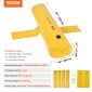 VEVOR Flood Barriers, Sandbag Alternative Flood Bag 4 Pack, Flood Barrier για το σπίτι, Water Barriers για πλημμύρες, Πόρτα, Drive (122 × 25 × 17 cm)