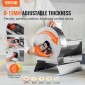 VEVOR Electric Vegetable Slicer, 0-0,5"/0-12mm Thickness Adjustable Commercial Slicer Machine, Μετατρέψιμο σε χειροκίνητο, Μηχάνημα κοπής τροφίμων από ανοξείδωτο χάλυβα, για πατάτες, λεμόνι, ντομάτα, μήλο