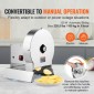 VEVOR Electric Vegetable Slicer, 0-0,5"/0-12mm Thickness Adjustable Commercial Slicer Machine, Μετατρέψιμο σε χειροκίνητο, Μηχάνημα κοπής τροφίμων από ανοξείδωτο χάλυβα, για πατάτες, λεμόνι, ντομάτα, μήλο