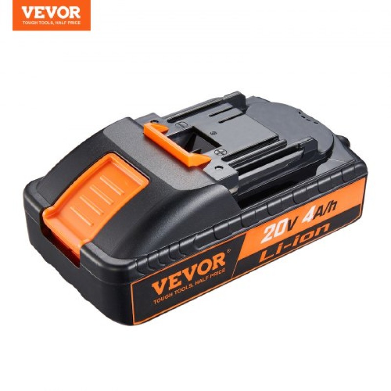 VEVOR 20V 4.0Ah μπαταρία ιόντων λιθίου - Αντικατάσταση μπαταρίας υψηλής χωρητικότητας για μπαταρίες ηλεκτρικών εργαλείων, συμβατή με ηλεκτρικά εργαλεία μπαταρίας 20 V