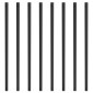 Μεταλλικά κάγκελα VEVOR Staircase, 32,28" x 1" x 0,2" Επίπεδοι διακοσμητικοί άξονες από κράμα αλουμινίου, 51 πακέτο κιγκλίδωμα καταστρώματος με βίδες, κλασικό κιγκλίδωμα κοίλου καταστρώματος σατέν με μαύρη επίστρωση για βεράντα