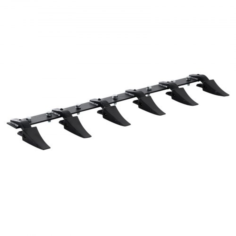 VEVOR Bucket Tooth Bar, 48'', Heavy Duty Tractor Bucket 6 Teeth Bar for Loader Tractor Skidsteer, 4560 lbs Load-Bearing Capacity Bolt On Design, για αποτελεσματική εκσκαφή εδάφους και προστασία του κάδου