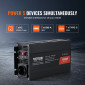 VEVOR Pure Sine Wave Inverter, 1000 Watt, DC 12V σε AC 230V Μετατροπέας ισχύος με 2 πρίζες AC 2 θύρες USB 1 θύρα Type-C, Τηλεχειριστήριο για μικρές οικιακές συσκευές όπως φορητός υπολογιστής Smartphone, Πιστοποίηση CE FCC