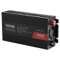 VEVOR Pure Sine Wave Inverter, 1000 Watt, DC 12V σε AC 230V Μετατροπέας ισχύος με 2 πρίζες AC 2 θύρες USB 1 θύρα Type-C, Τηλεχειριστήριο για μικρές οικιακές συσκευές όπως φορητός υπολογιστής Smartphone, Πιστοποίηση CE FCC