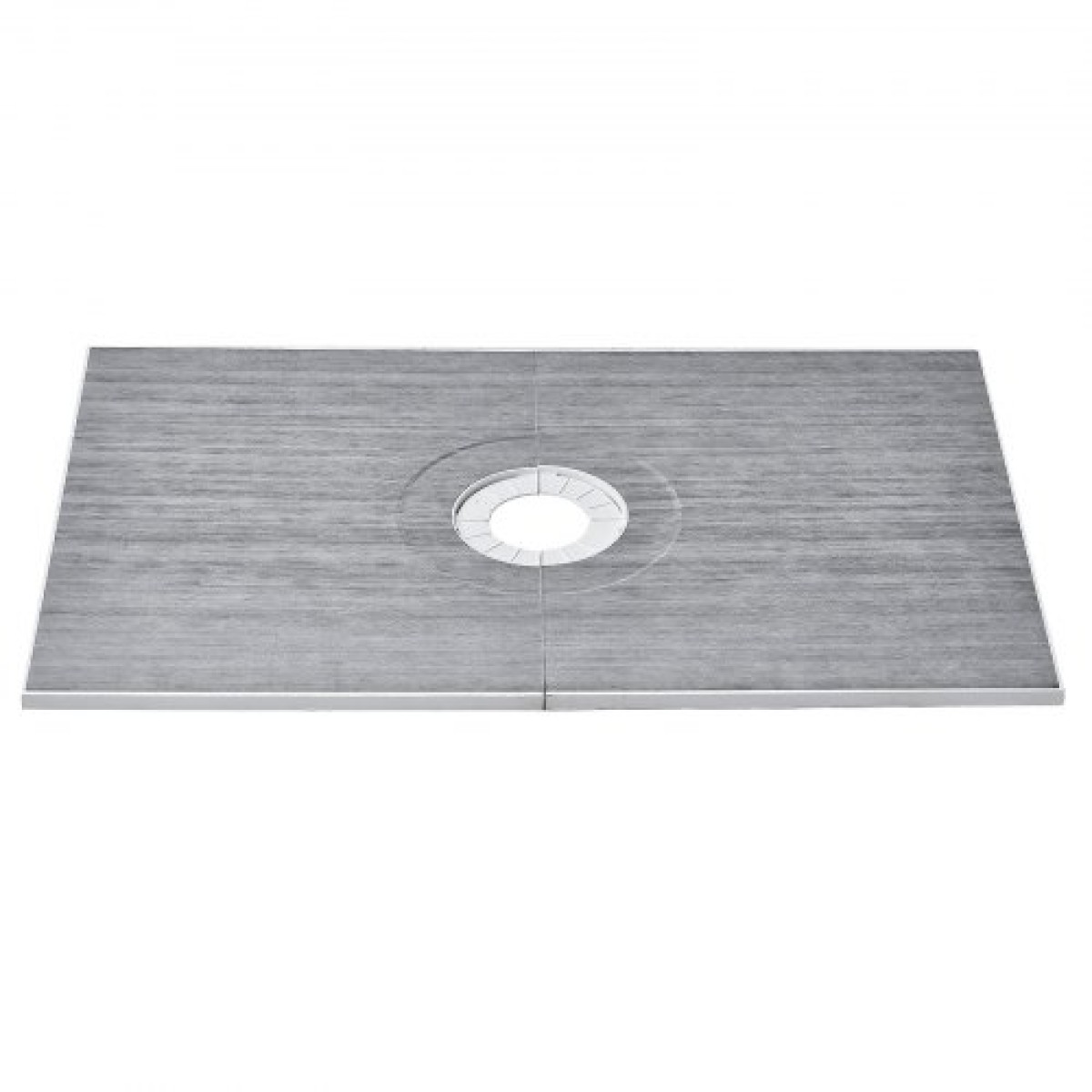 Κιτ ντουζιέρας VEVOR, 1219x1828mm Κιτ ντουζιέρας με κεντρική αποχέτευση 160mm, Ελαφρύ κιτ εγκατάστασης ντους EPS με 2 αδιάβροχα πανιά, μπαστούνια ντους Slope Sticks Κατάλληλα για μπάνιο