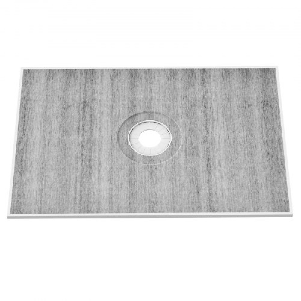Κιτ ντουζιέρας VEVOR, 1219x1828mm Κιτ ντουζιέρας με κεντρική αποχέτευση 160mm, Ελαφρύ κιτ εγκατάστασης ντους EPS με 2 αδιάβροχα πανιά, μπαστούνια ντους Slope Sticks Κατάλληλα για μπάνιο