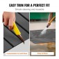 VEVOR Boat Flooring, EVA Foam Boat Decking 94,5" x 17,7", Αντιολισθητικό αυτοκόλλητο δάπεδο, 11,6 sq.ft Θαλάσσιο χαλί για σκάφη, γιοτ, Pontoon, δάπεδο καγιάκ