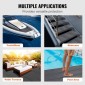VEVOR Boat Flooring, EVA Foam Boat Decking 94,5" x 17,7", Αντιολισθητικό αυτοκόλλητο δάπεδο, 11,6 sq.ft Θαλάσσιο χαλί για σκάφη, γιοτ, Pontoon, δάπεδο καγιάκ