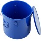 Κάδος λαδιού φριτέζας VEVOR, 8 Gal Oil Disposal Caddy Carbon Steel Κάδος λαδιού φριτέζας με επίστρωση από σκουριά, Δοχείο μεταφοράς λαδιού με καπάκι, κλιπ κλειδώματος, σακούλα φίλτρου για φιλτράρισμα ζεστού μαγειρικού λαδιού, μπλε