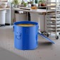 Κάδος λαδιού φριτέζας VEVOR, 8 Gal Oil Disposal Caddy Carbon Steel Κάδος λαδιού φριτέζας με επίστρωση από σκουριά, Δοχείο μεταφοράς λαδιού με καπάκι, κλιπ κλειδώματος, σακούλα φίλτρου για φιλτράρισμα ζεστού μαγειρικού λαδιού, μπλε