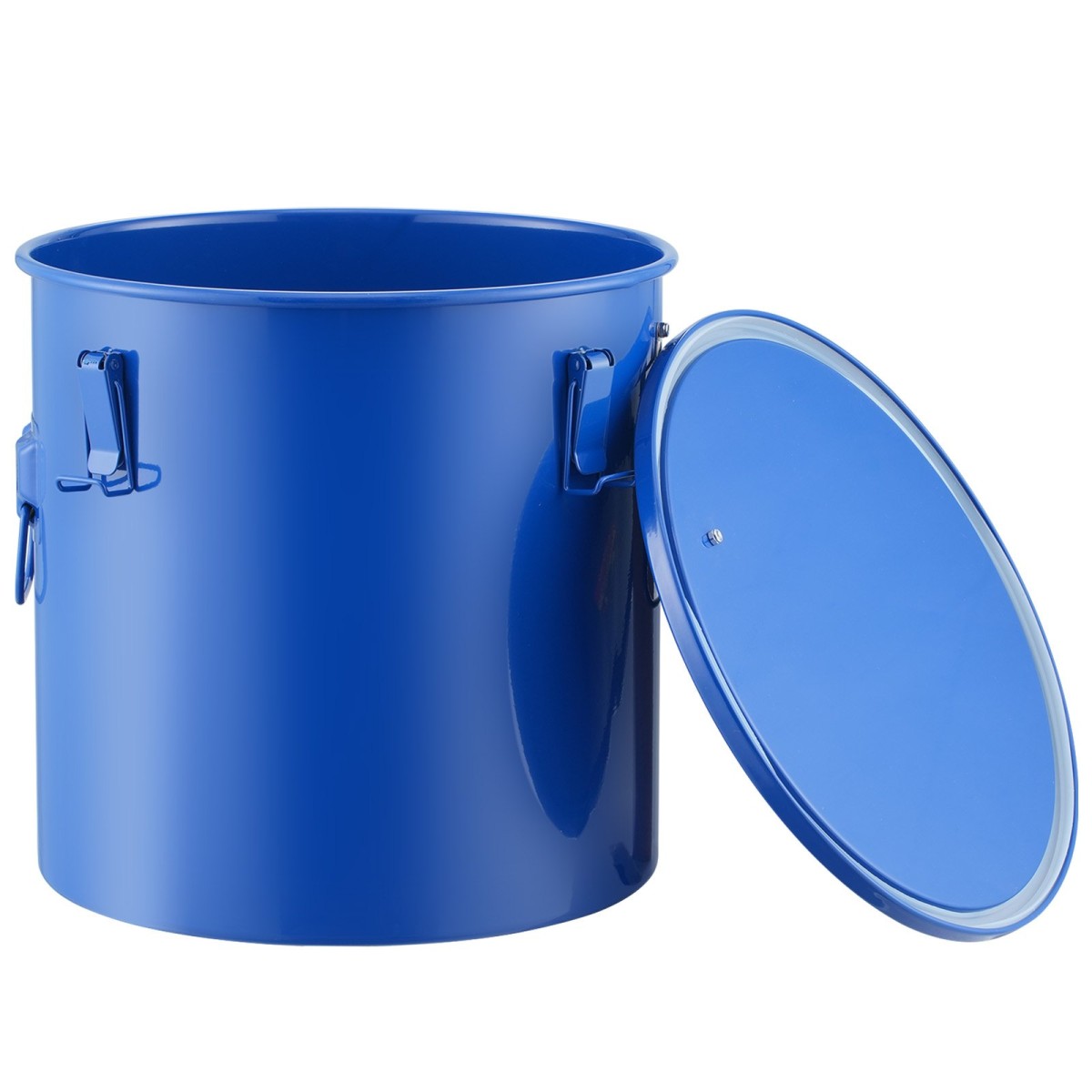 Κάδος λαδιού φριτέζας VEVOR, 8 Gal Oil Disposal Caddy Carbon Steel Κάδος λαδιού φριτέζας με επίστρωση από σκουριά, Δοχείο μεταφοράς λαδιού με καπάκι, κλιπ κλειδώματος, σακούλα φίλτρου για φιλτράρισμα ζεστού μαγειρικού λαδιού, μπλε
