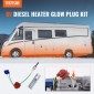 Κιτ προθερμαντήρα VEVOR Diesel, Κιτ επισκευής κεραμικού προθερμαντήρα, Εξάρτημα θερμαντήρα στάθμευσης αέρα ντίζελ με εργαλείο τοποθέτησης αφαίρεσης, κιτ ανακατασκευής θερμαντήρα ντίζελ για 2KW/5KW/8KW Αντικατάσταση θερμαντήρα ντίζελ