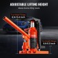 VEVOR Hydraulic Toe Jack, 2,5 Ton/2268 kg On Toe Jack Lift, 5 Ton/4536 kg Jack Capacity Machine, 0,8-5,3 in/2-13,5 cm Ύψος δακτύλων, 8,9-13,4 in/22,6-34 cm Jackry Machinery Clawust, Airdra