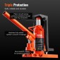 VEVOR Hydraulic Toe Jack, 2,5 Ton/2268 kg On Toe Jack Lift, 5 Ton/4536 kg Jack Capacity Machine, 0,8-5,3 in/2-13,5 cm Ύψος δακτύλων, 8,9-13,4 in/22,6-34 cm Jackry Machinery Clawust, Airdra