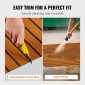 VEVOR Boat Flooring, EVA Foam Boat Decking 240 x 89,9 cm, Αντιολισθητικό αυτοκόλλητο δάπεδο, 2,2 m² Ναυτικό χαλί για σκάφη, γιοτ, Pontoon, δάπεδο καγιάκ