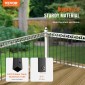 Μεταλλικά κάγκελα VEVOR Staircase, 44'' x 0,5'' τετράγωνα διακοσμητικά κάγκελα από κράμα αλουμινίου, 31 πακέτο κιγκλίδωμα καταστρώματος με βίδες, κλασικό κοίλο ίσιο κιγκλίδωμα κατάστρωμα με σατέν μαύρη επίστρωση