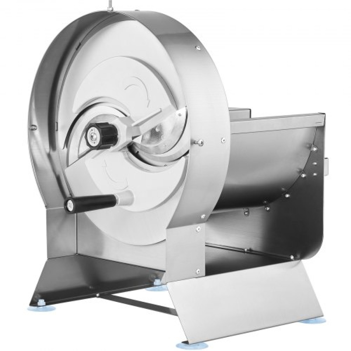 VEVOR Electric Vegetable Slicer, 0-0,5"/0-12mm Πάχος Εμπορική μηχανή κοπής, μετατρέψιμο σε χειροκίνητο, μηχανή κοπής τροφίμων από ανοξείδωτο χάλυβα, μεγάλη θύρα τροφοδοσίας για πατάτα, ντομάτα