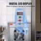Εμπορική παγωτομηχανή VEVOR, απόδοση 18 L/H, 1600W Παγωτομηχανή σκληρού σερβιρίσματος μονής γεύσης με ρόδες, κύλινδρος από ανοξείδωτο ατσάλι 6 λίτρων, προψύξη αυτόματης καθαριότητας πάνελ LED, για σνακ μπαρ εστιατορίων