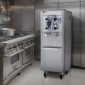 Εμπορική παγωτομηχανή VEVOR, απόδοση 18 L/H, 1600W Παγωτομηχανή σκληρού σερβιρίσματος μονής γεύσης με ρόδες, κύλινδρος από ανοξείδωτο ατσάλι 6 λίτρων, προψύξη αυτόματης καθαριότητας πάνελ LED, για σνακ μπαρ εστιατορίων