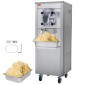 Εμπορική παγωτομηχανή VEVOR, απόδοση 18 L/H, 1600W Παγωτομηχανή σκληρού σερβιρίσματος μονής γεύσης με ρόδες, κύλινδρος από ανοξείδωτο ατσάλι 6 λίτρων, προψύξη αυτόματης καθαριότητας πάνελ LED, για σνακ μπαρ εστιατορίων