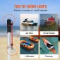 Στύλος άγκυρας βάρκας VEVOR Sand Spike, 36" γαλβανισμένος ανθρακούχο χάλυβας άγκυρας άγκυρας ακτής, αυτοσφυρηλάτηση άγκυρα παραλίας για καγιάκ Jetski Pontoon Small Boat, με τσάντα αποθήκευσης Oxford και κορδόνι bungee