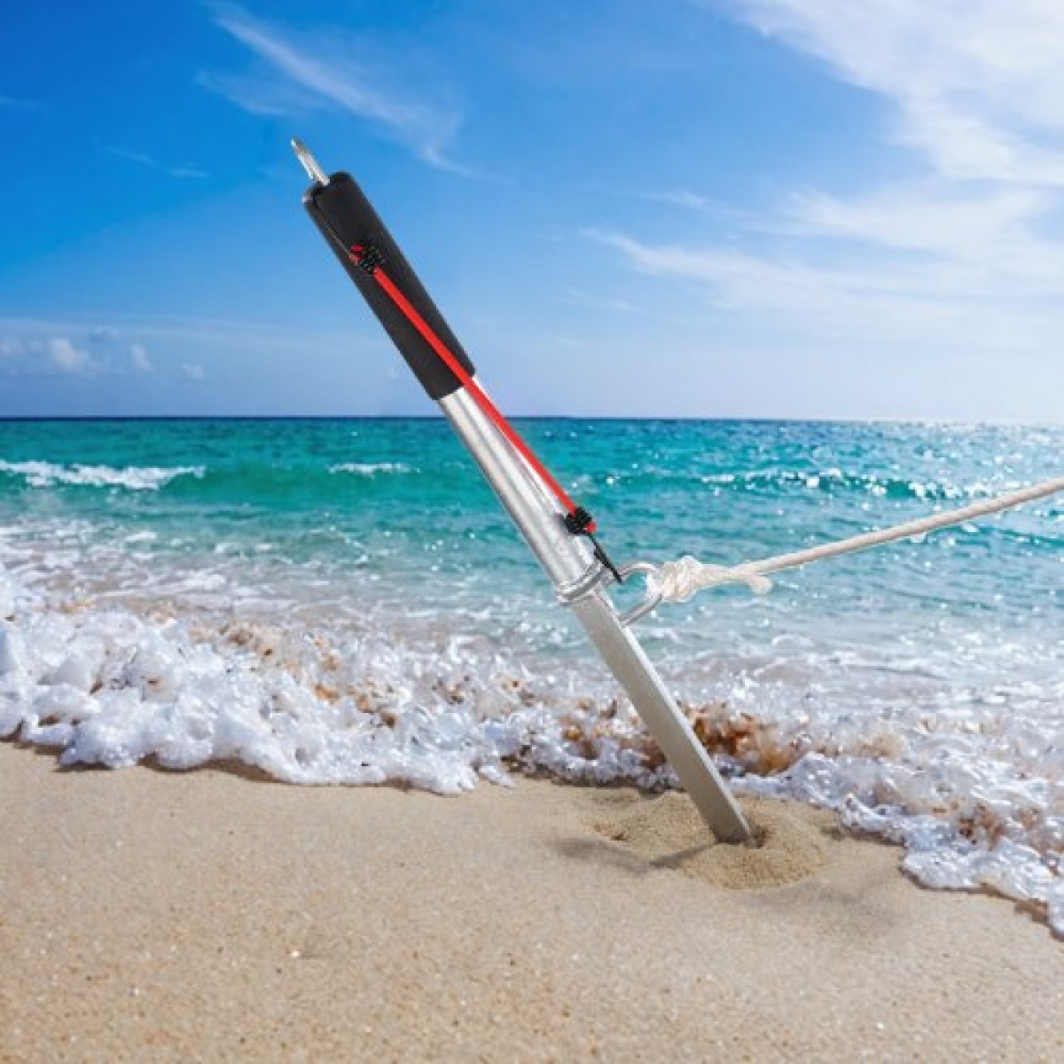 Στύλος άγκυρας βάρκας VEVOR Sand Spike, 36" γαλβανισμένος ανθρακούχο χάλυβας άγκυρας άγκυρας ακτής, αυτοσφυρηλάτηση άγκυρα παραλίας για καγιάκ Jetski Pontoon Small Boat, με τσάντα αποθήκευσης Oxford και κορδόνι bungee