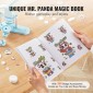 VEVOR Button Maker, 1/1,25/2,28 inch (25/32/58mm) 3-IN-1 Pin Maker, 300pcs Button Parts, Button Maker Machine with Panda Magic Book, Ergonomic Arc Handle Punch Press Kit, For Children DIY Gifts, Blue
