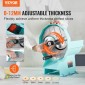 VEVOR Manual Vegetable Fruit Slicer, 0-0,5"/0-12mm Thickness Adjustable Commercial Slicer Machine, Διπλές Θύρες Τροφοδοσίας, Μηχανή Κόφτη Τροφίμων Λεπίδων από ανοξείδωτο χάλυβα για αγγούρι, λεμόνι, ντομάτα
