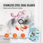 VEVOR Manual Vegetable Fruit Slicer, 0-0,5"/0-12mm Thickness Adjustable Commercial Slicer Machine, Διπλές Θύρες Τροφοδοσίας, Μηχανή Κόφτη Τροφίμων Λεπίδων από ανοξείδωτο χάλυβα για αγγούρι, λεμόνι, ντομάτα