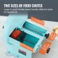 VEVOR Manual Vegetable Fruit Slicer, 0-0,5"/0-12mm Thickness Adjustable Commercial Slicer Machine, Διπλές Θύρες Τροφοδοσίας, Μηχανή Κόφτη Τροφίμων Λεπίδων από ανοξείδωτο χάλυβα για αγγούρι, λεμόνι, ντομάτα