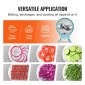 VEVOR Manual Vegetable Fruit Slicer, 0-0,5"/0-12mm Thickness Adjustable Commercial Slicer Machine, Διπλές Θύρες Τροφοδοσίας, Μηχανή Κόφτη Τροφίμων Λεπίδων από ανοξείδωτο χάλυβα για αγγούρι, λεμόνι, ντομάτα