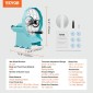 VEVOR Manual Vegetable Fruit Slicer, 0-0,5"/0-12mm Thickness Adjustable Commercial Slicer Machine, Διπλές Θύρες Τροφοδοσίας, Μηχανή Κόφτη Τροφίμων Λεπίδων από ανοξείδωτο χάλυβα για αγγούρι, λεμόνι, ντομάτα