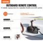 VEVOR Boat Throttle Control, 881170A15 Πλαϊνά τοποθετημένο εξωλέμβιο τηλεχειριστήριο για Mercury PT 2-stroke, Marine Throttle Control Box με Power Trim Switch, 16,3 ft Harness 8+4 Pin, and Lanyard