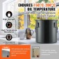 Κάδος γράσου φριτέζας VEVOR, 10 Gal Oil Disposal Caddy Κάδος λαδιού φριτέζας από ανοξείδωτο ατσάλι Αντισκωριακή επίστρωση, Δοχείο μεταφοράς λαδιού με καπάκι, κλιπ κλειδώματος, σακούλα φίλτρου για φιλτράρισμα ζεστού μαγειρικού λαδιού, μαύρο