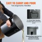 Κάδος γράσου φριτέζας VEVOR, 10 Gal Oil Disposal Caddy Κάδος λαδιού φριτέζας από ανοξείδωτο ατσάλι Αντισκωριακή επίστρωση, Δοχείο μεταφοράς λαδιού με καπάκι, κλιπ κλειδώματος, σακούλα φίλτρου για φιλτράρισμα ζεστού μαγειρικού λαδιού, μαύρο