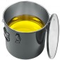 Κάδος γράσου φριτέζας VEVOR, 10 Gal Oil Disposal Caddy Κάδος λαδιού φριτέζας από ανοξείδωτο ατσάλι Αντισκωριακή επίστρωση, Δοχείο μεταφοράς λαδιού με καπάκι, κλιπ κλειδώματος, σακούλα φίλτρου για φιλτράρισμα ζεστού μαγειρικού λαδιού, μαύρο
