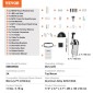 VEVOR Boat Throttle Control, 8M0059686 Εξωλέμβιο τηλεχειριστήριο επάνω τοποθετημένο για Mercury PT 2-stroke, Marine Throttle Control κιβώτιο με διακόπτη Power Trim