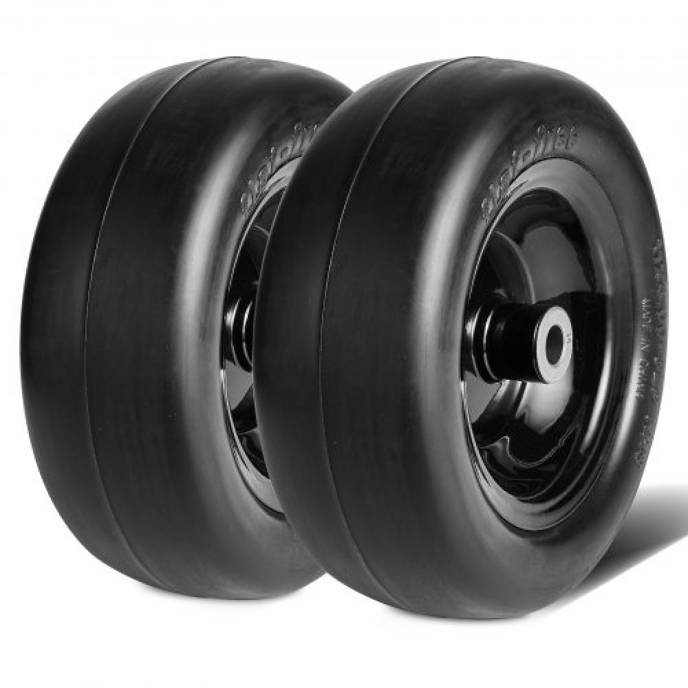 Ελαστικά VEVOR Lan Mower Tires with Rim, 11x4-5" Tubeless Tractor Tires, 2-pack Tire and Wheel Assemby, Flat-free Tire PU, 3,4" Centered Hub, 3/4" Bushing Size, 20 PCS Adapters for Riding Mowers Lawn Tractors