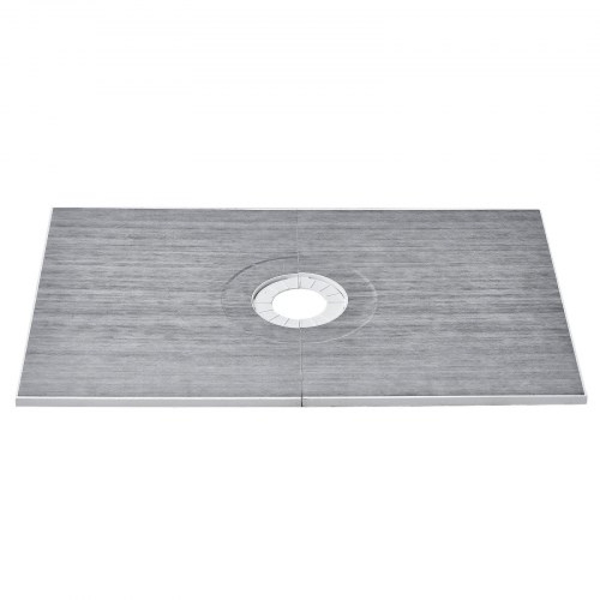 Κιτ ντουζιέρας VEVOR, 1524x965mm Κιτ ντουζιέρας με κεντρική αποχέτευση 160mm, Ελαφρύ κιτ εγκατάστασης ντους EPS με 2 αδιάβροχα πανιά, μπαστούνια ντουζιέρας με κλίση για μπάνιο